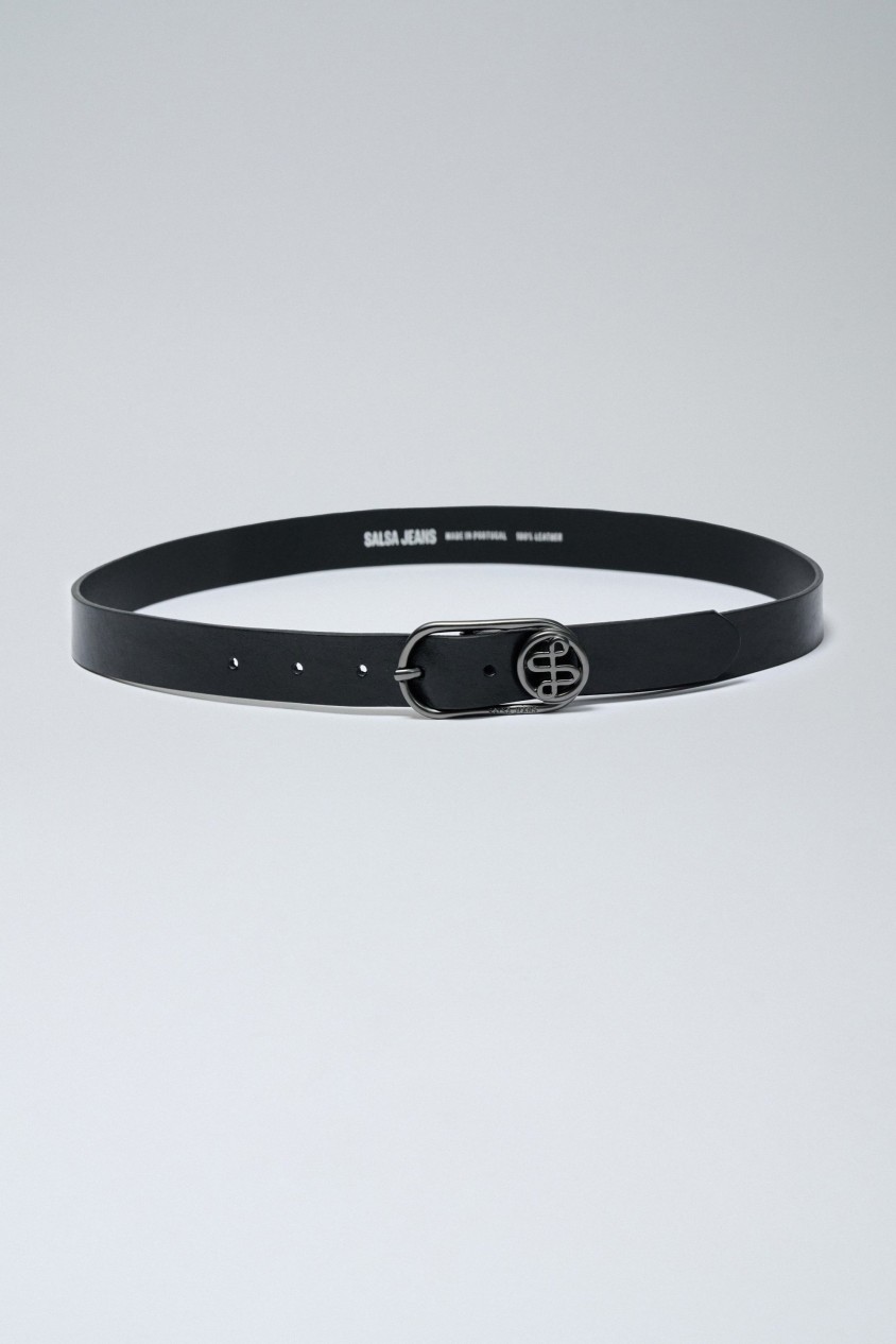 LEATHER BELT WITH BRANDING