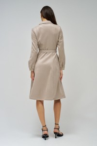 SHIRT DRESS IN SUEDE