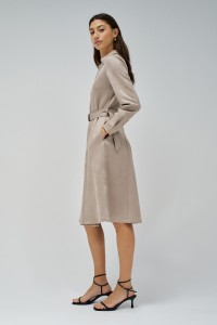 SHIRT DRESS IN SUEDE