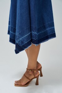 TRUE SKIRT IN LIGHTDENIM