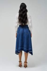 TRUE SKIRT IN LIGHTDENIM