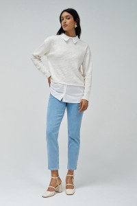 SWEATER COMBINED WITH SHIRT