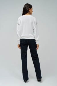 SWEATSHIRT WITH RHINESTONES