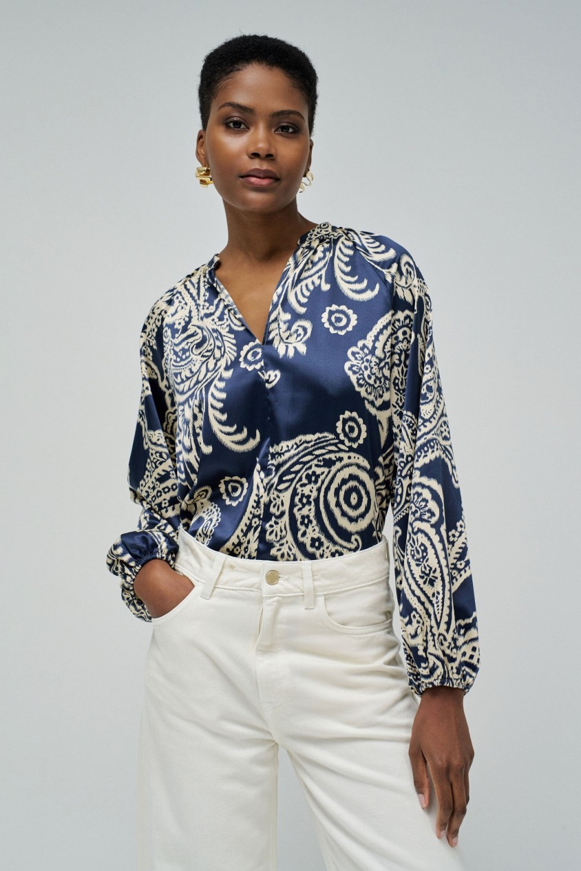 SATIN BLOUSE