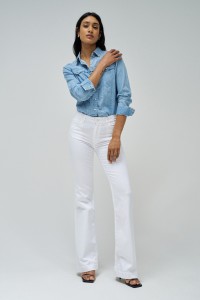 CAMISA LIGHTDENIM COM EFEITOS DE LAVAGEM