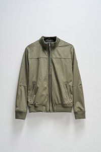 CASACO BOMBER EM SUEDE