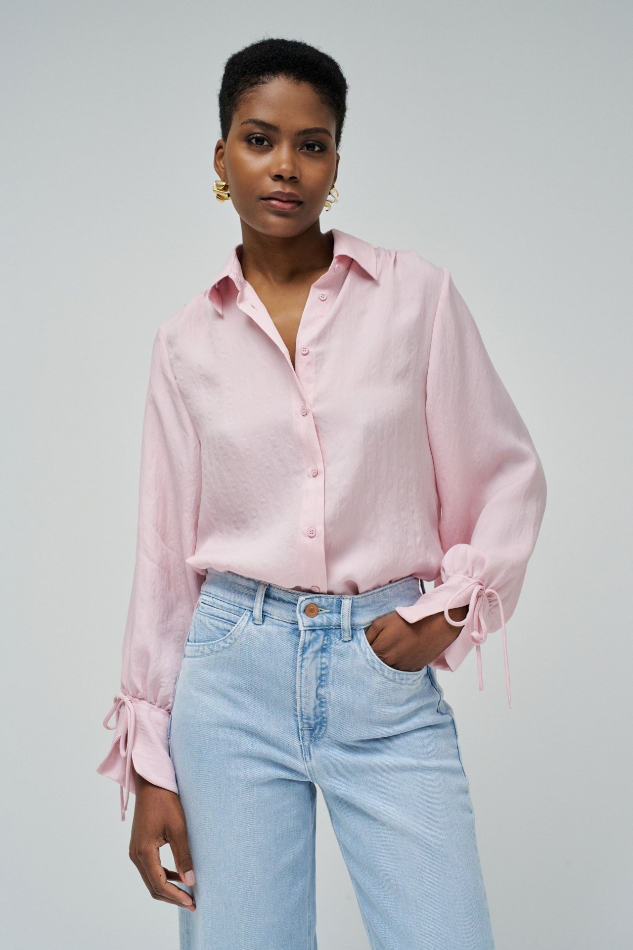CAMISA ASIMTRICA DE RAYAS