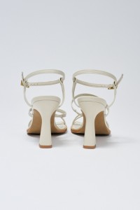 LEATHER SANDAL WITH HEEL