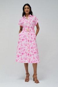 ROBE CHEMISIER AVEC BRODERIE ANGLAISE