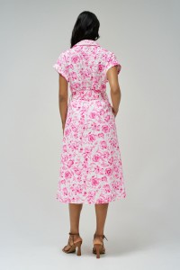 ROBE CHEMISIER AVEC BRODERIE ANGLAISE