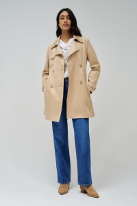 TRENCH COAT EM SUEDE