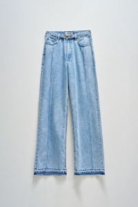 WIDE LEG LIGHTDENIM JEANS