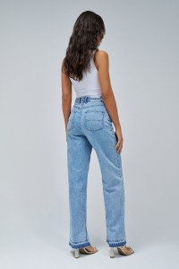 WIDE LEG LIGHTDENIM JEANS