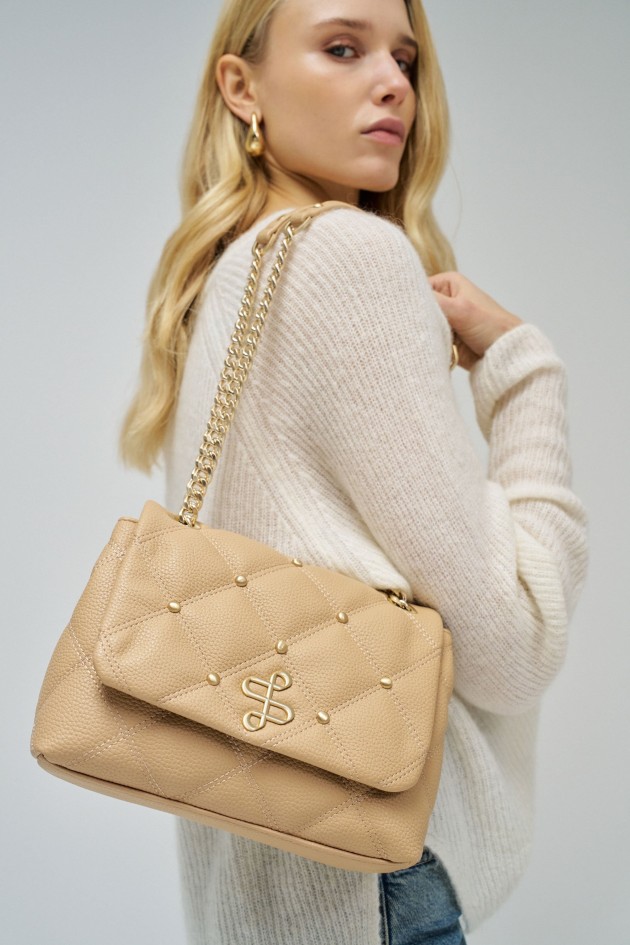 PADDED LEATHER EFFECT BAG