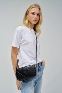 BOLSO BANDOLERA CON ESTAMPADO ACOLCHADO