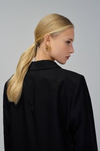RUFFLED EARRINGS