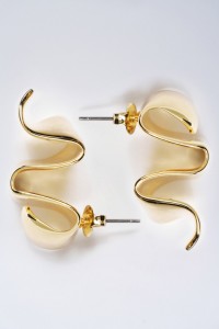 RUFFLED EARRINGS