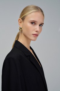 RUFFLED EARRINGS