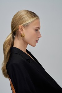 RUFFLED EARRINGS