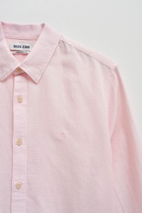 SHIRT WITH LINEN BLEND