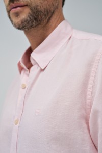 SHIRT WITH LINEN BLEND