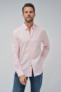 SHIRT WITH LINEN BLEND