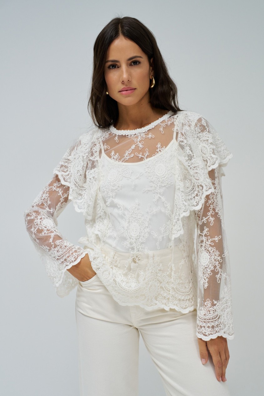 BLUSA DE ENCAJE
