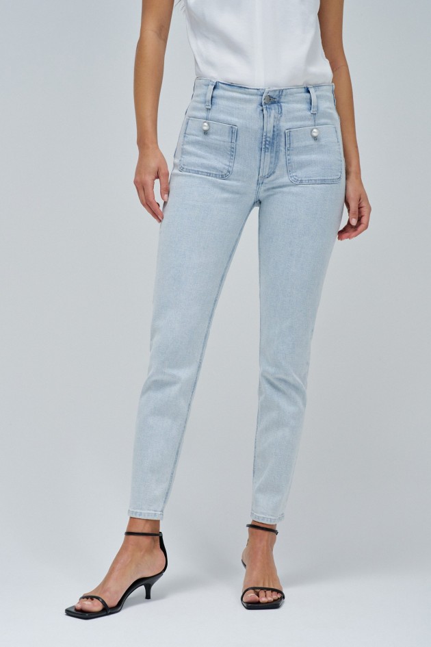 DESTINY PUSH UP CROPPED SKINNY JEANS
