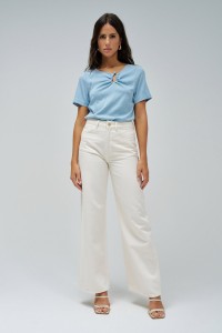 BLUSA EN LIGHTDENIM