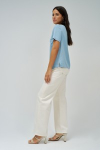 BLUSA EN LIGHTDENIM