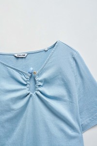 BLUSA EN LIGHTDENIM