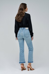 FAITH PUSH IN CROPPED FLARE JEANS