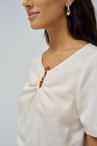 BLUSA EM LIGHTDENIM