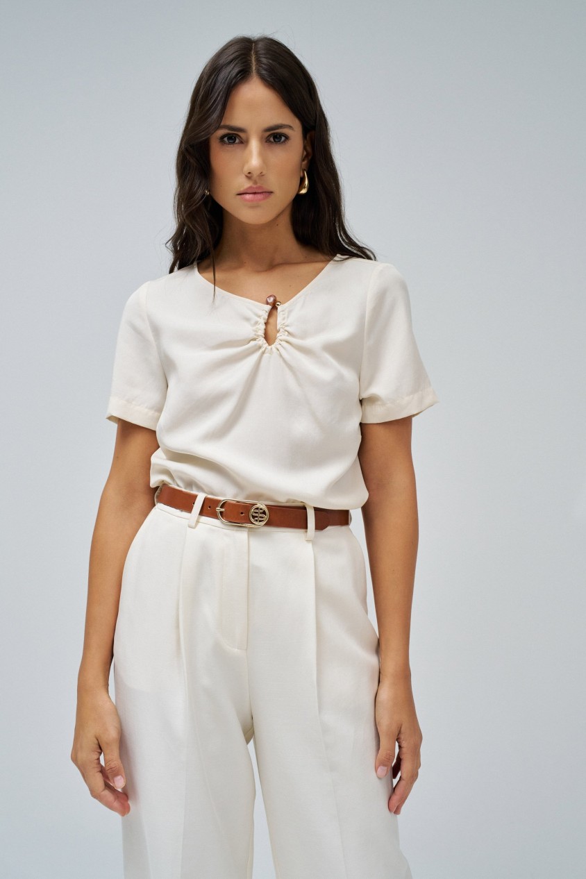 BLUSA EN LIGHTDENIM