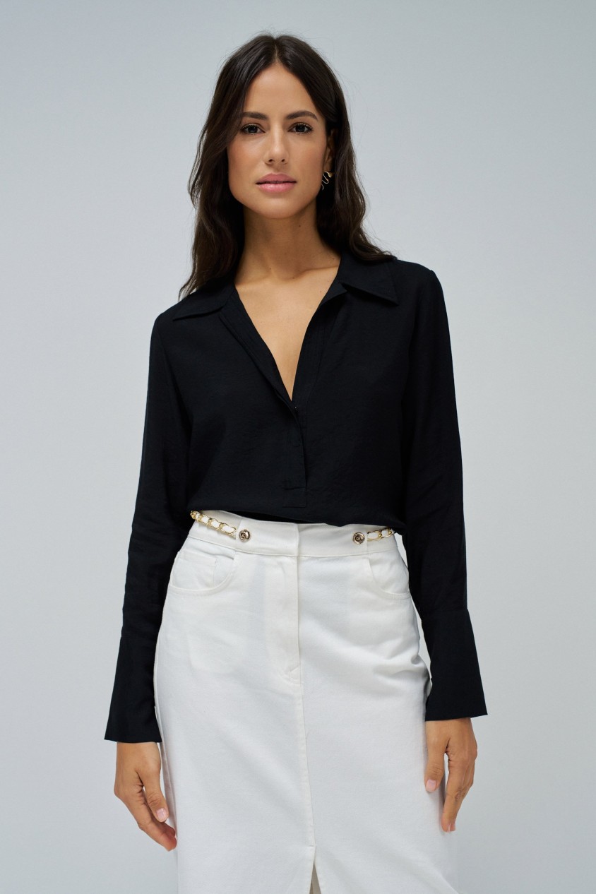 ASYMMETRISCHE BLUSE