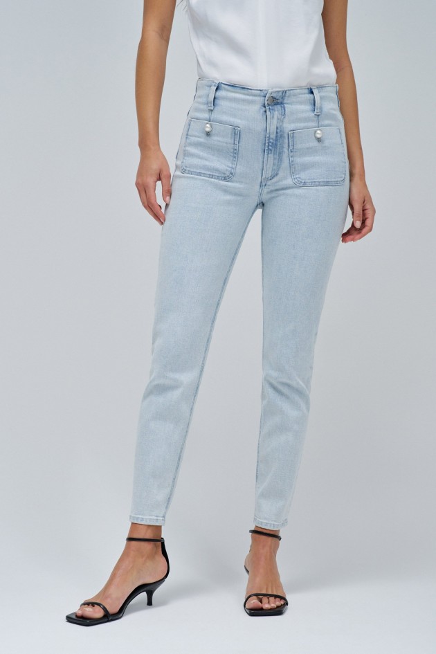 DESTINY PUSH UP CROPPED SKINNY JEANS