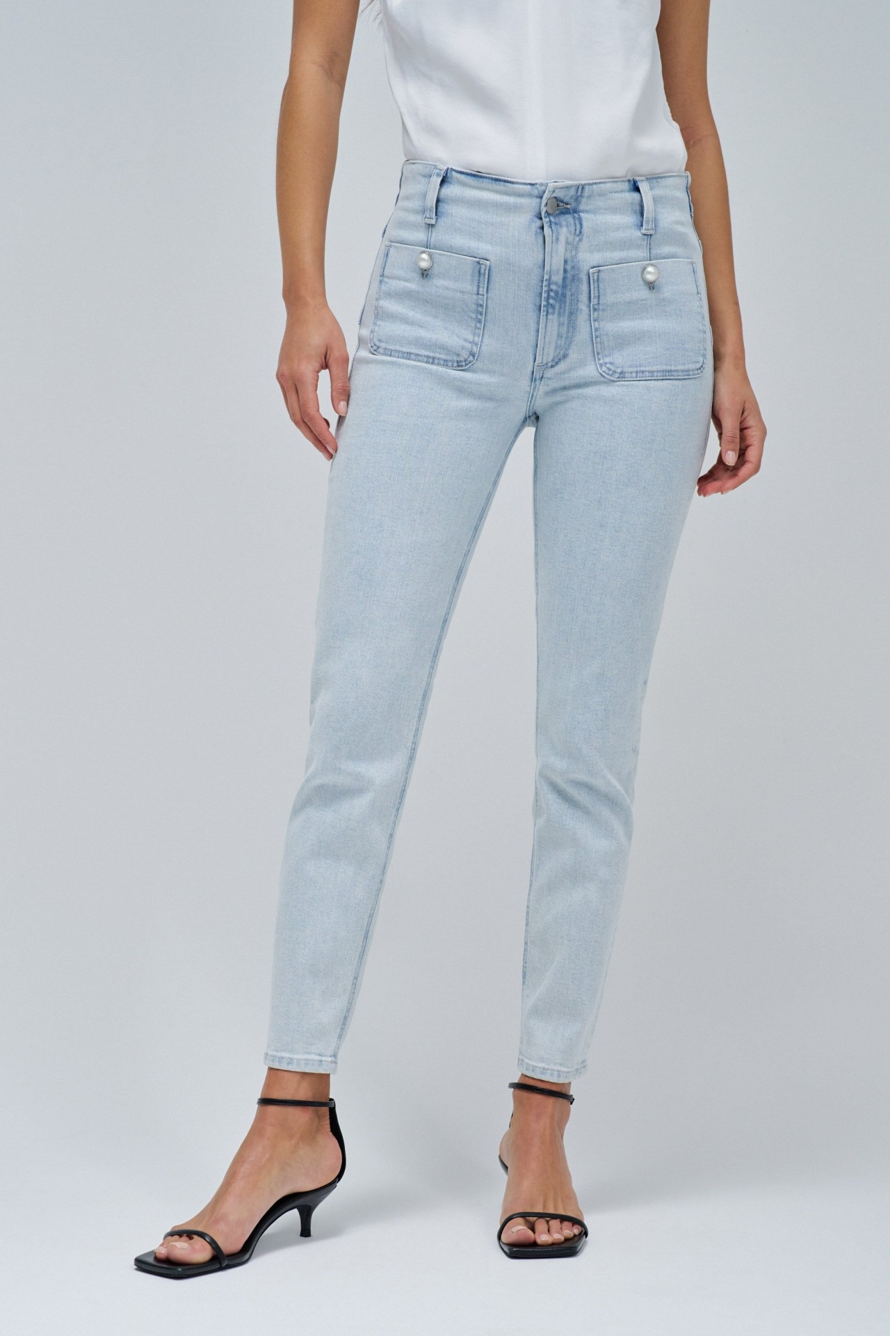 Jean push up cropped skinny destiny bleu Salsa Jeans | La Redoute