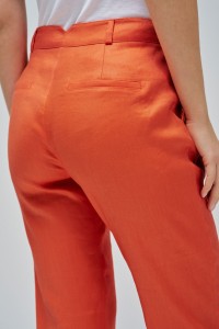 LINEN CHINO TROUSERS