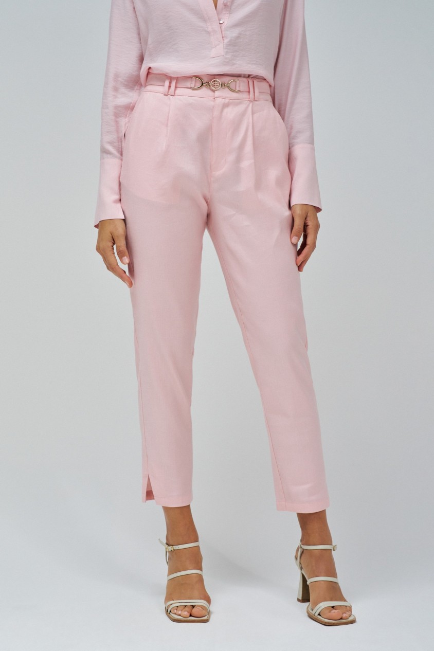 CHINO IN LEINEN
