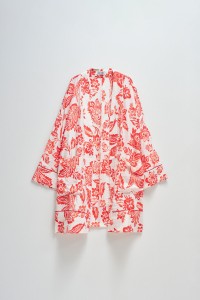KIMONO COM ESTAMPADO FLORAL