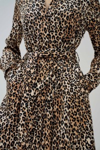 VESTIDO CAMISERO ESTAMPADO ANIMAL