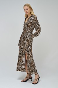 VESTIDO CAMISERO ESTAMPADO ANIMAL