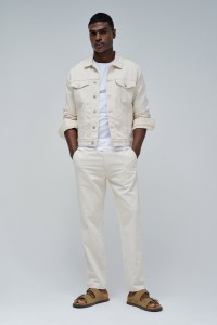 JOGGERS TROUSERS WITH LINEN
