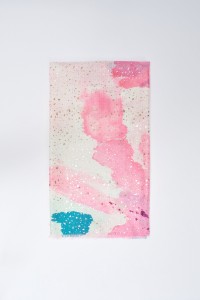 SCARF WITH PRINT AND LUREX
