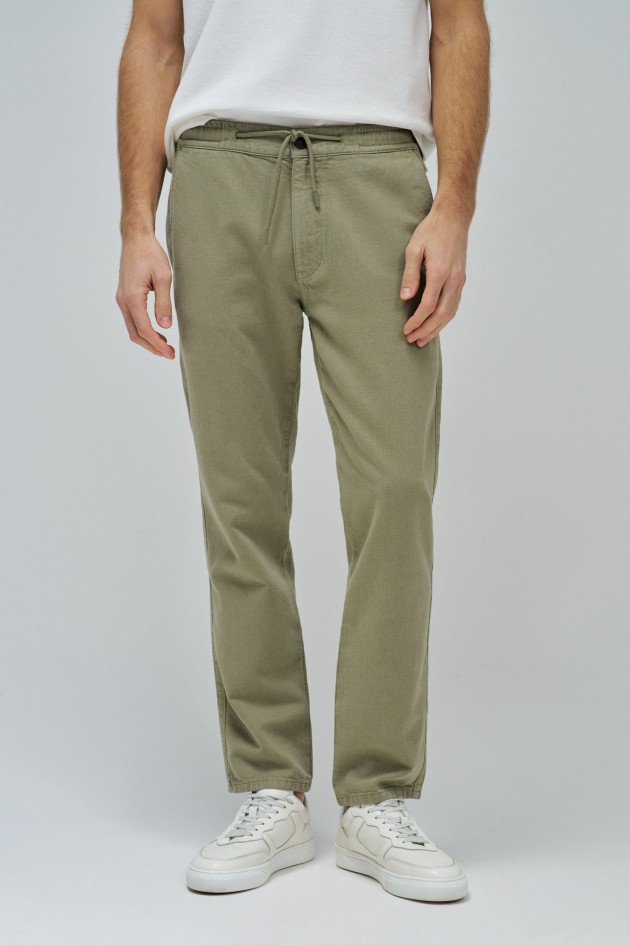 JOGGERS TROUSERS WITH LINEN