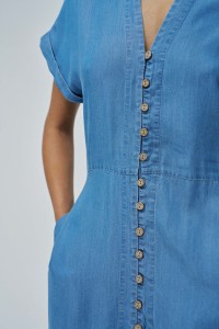 MIDI DRESS IN LIGHTDENIM