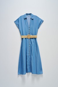 MIDI DRESS IN LIGHTDENIM