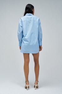 CHEMISE EN POPELINE AVEC STRASS