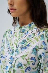 SHORT DRESS WITH FLORAL PRINT