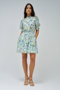 SHORT DRESS WITH FLORAL PRINT